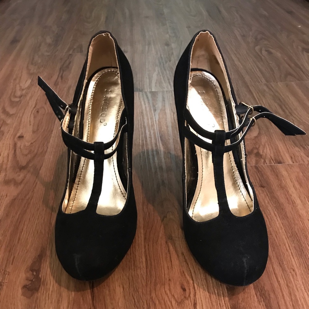 Bamboo Mary Jane Pumps